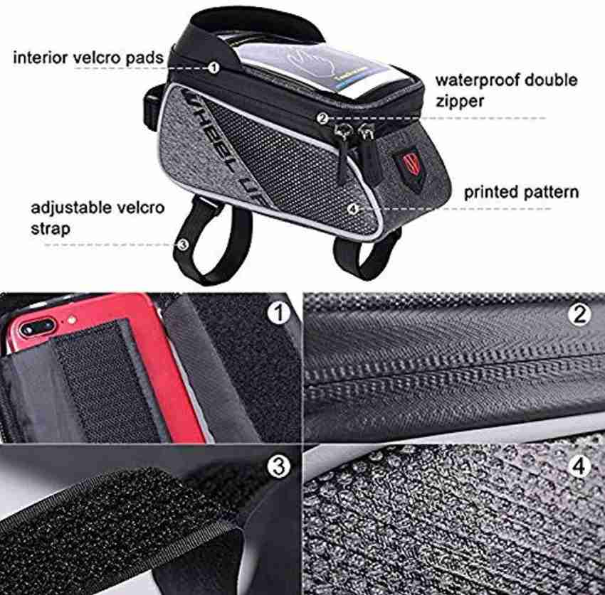 Velcro bike online bag