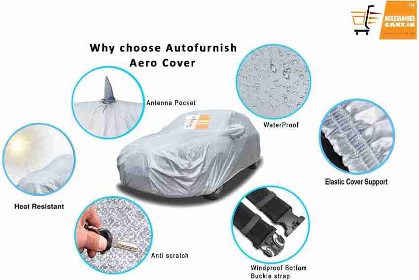 Buy Auto Oprema Magic Metallic Silver Car Body Cover for Renault Kiger with  Mirror Online in India at Best Prices