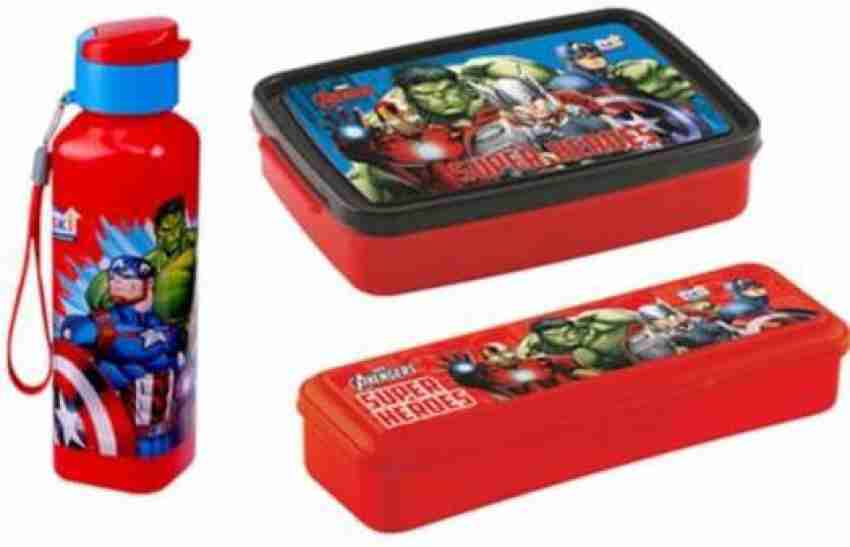 Marvel Avengers Insulated Lunch Box with Thermos Bottle