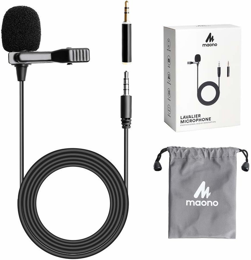 MAONO AU 400 Lavalier Auxiliary Omnidirectional Microphone Black MAONO Flipkart