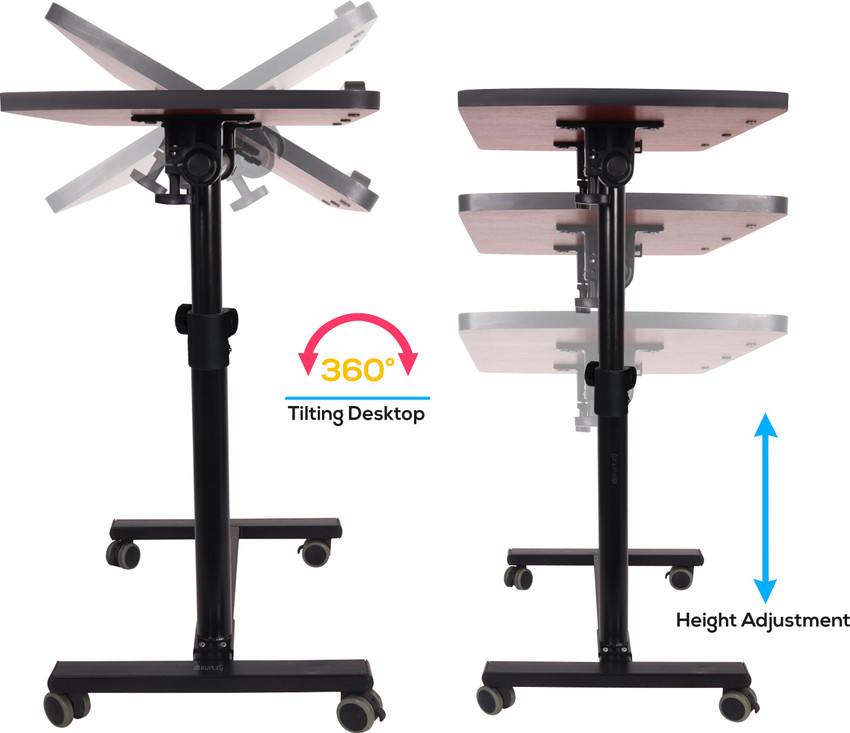 Kurtzy Laptop Table Multipurpose Portable Desk Height Adjustable