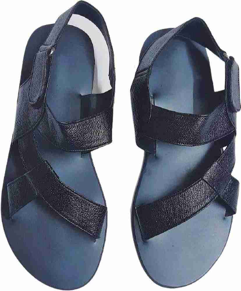 The Simple Chappal Men Black Sandals Buy The Simple Chappal Men