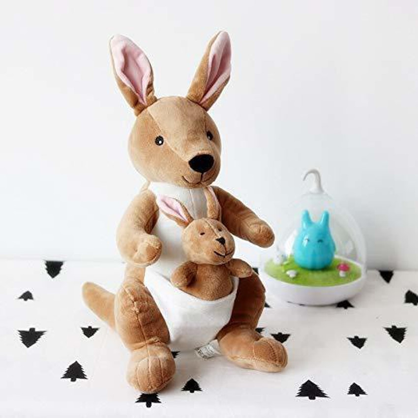 Patly Soft Toys Long Soft Lovable hugable Cute Giant Life Size Teddy Bear 30 cm Soft Toys Kangaroo with Baby 30 cm Soft Toys Long Soft Lovable hugable Cute Giant