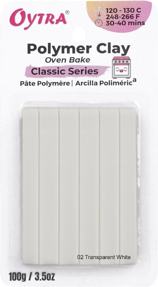 OYTRA CLASSIC Polymer Clay Transparent White Art Clay Price in India - Buy  OYTRA CLASSIC Polymer Clay Transparent White Art Clay online at