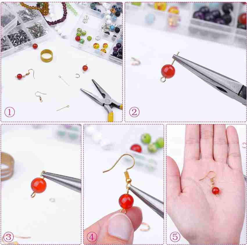 DIY Crafts Clasps and Earring Hooks Jewelry Necklace Repair Kit for Jewelry  Making Supplies, Earring Making Findings and Necklace Bracelets Repair (200  Grm, Antique Silver) - Clasps and Earring Hooks Jewelry Necklace