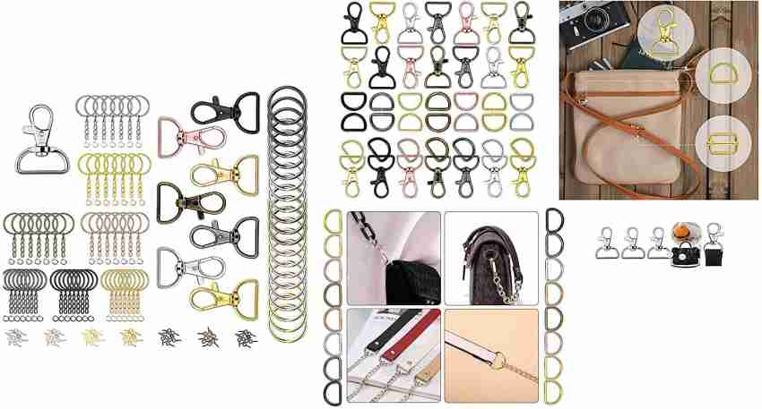 Swivel Clasps Lanyard Snap Hook, 3/4 Inch Metal Lobster Claw Clasp for  Jewelry Making 20pcs Keychain Clip Hook with D Rings for Purse Hardware  Sewing Craft Project Silver (20pcs silver) : 