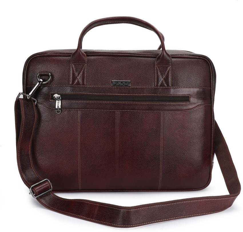 Flipkart Stamp Leather Sleek Laptop Bag Waterproof Messenger Bag Messenger Bag