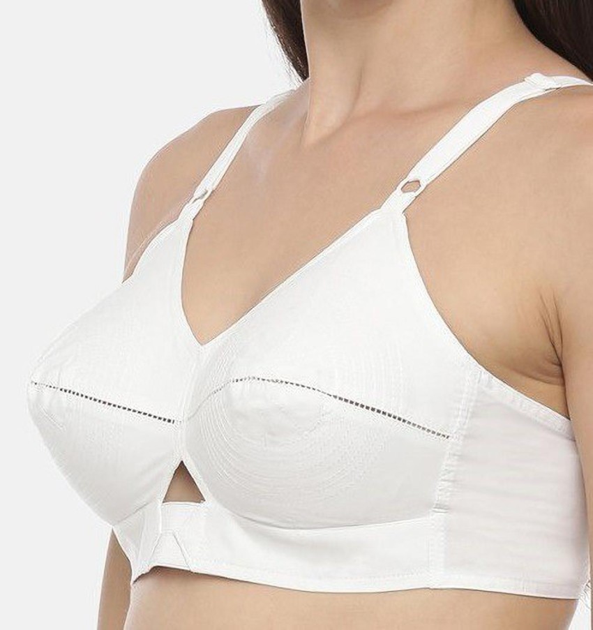Winsome Pack of 3 round stitch center elastic bullet bra Women