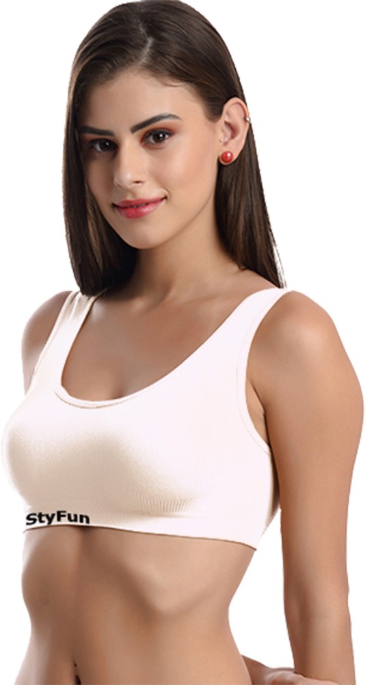 StyFun Women Sports Non Padded Bra - Buy StyFun Women Sports Non Padded Bra  Online at Best Prices in India