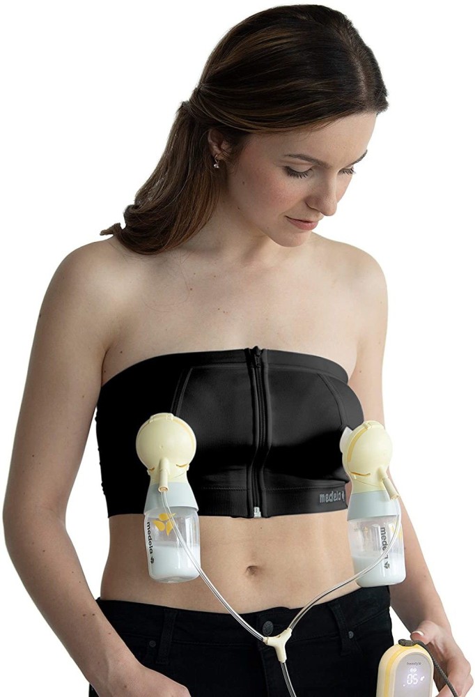 Medela 3 in 1 Nursing & Pumping Bra, Lightweight & Comfortable When  Feeding, Electric Pumping or in-Bra Pumping, Black, (Small) 32-34B/DD :  : Clothing, Shoes & Accessories