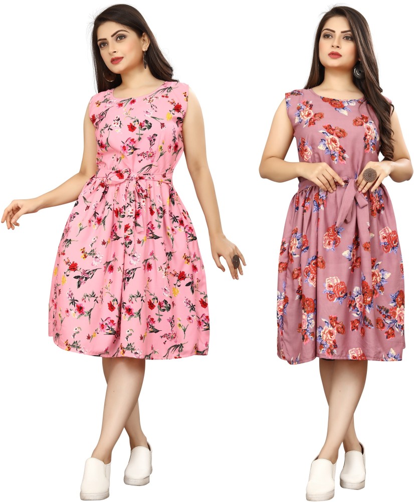 AVTIYA FASHION Women Fit and Flare Multicolor Dress Buy AVTIYA FASHION Women Fit and Flare Multicolor Dress Online at Best Prices in India Flipkart