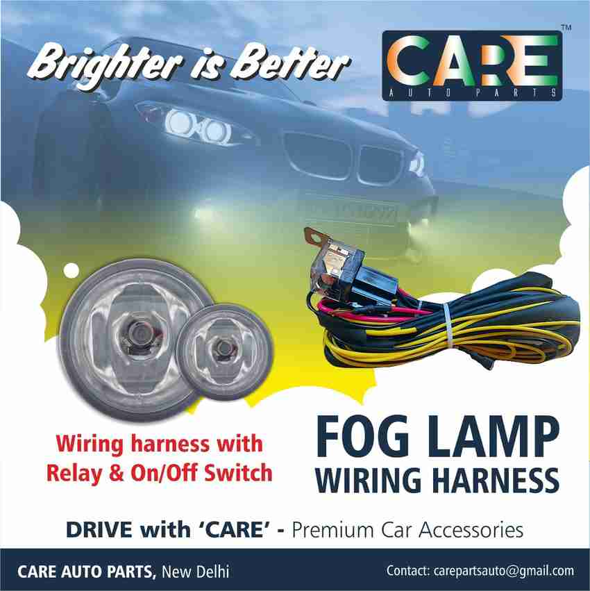 CARE AUTO PARTS FOG LAMP WIRING 91001 Headlight Restore Kit