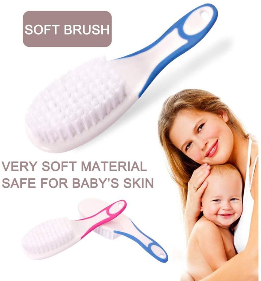 HIKIPO Presents Baby Hair Brush, Baby Hair Comb, Baby Hair Brush and Comb  Set for Newborns