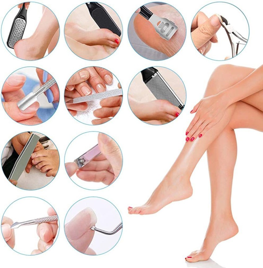 10PCs Professional Pedicure Kit Rasp Foot File Callus Remover Set Nail Care  Tool