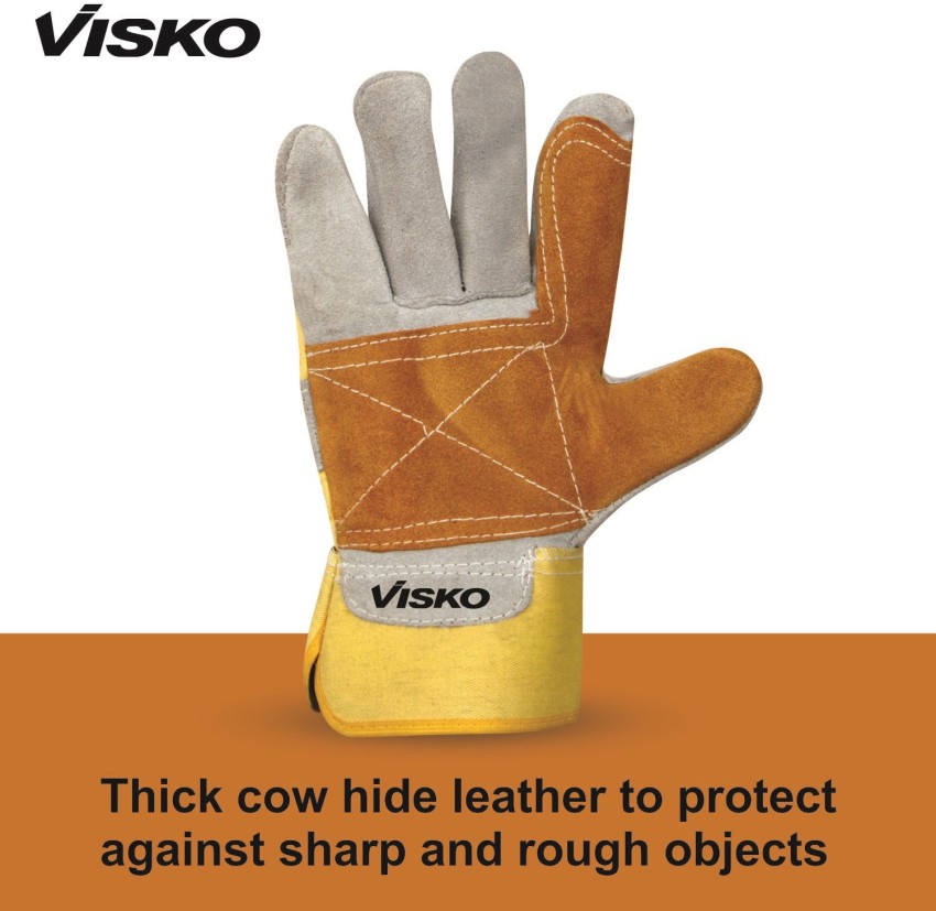 Heat-Resistant Leather Gloves