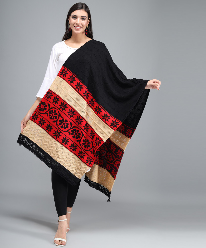 SMAYRA Wool Printed Women Shawl Buy SMAYRA Wool Printed Women