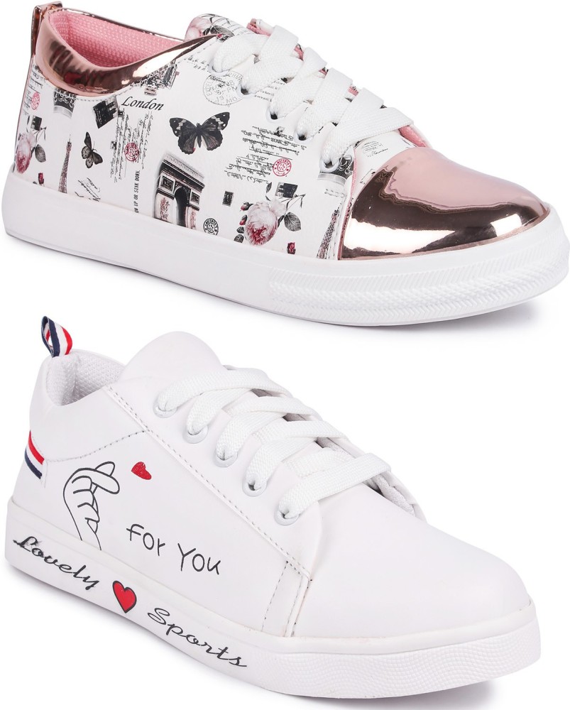 Stylish white shoes on sale flipkart