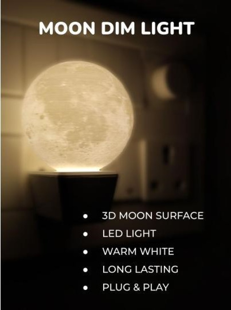 Decagon 3D Moon Dim Light/Night Lamp Night Lamp Price in India - Buy  Decagon 3D Moon Dim Light/Night Lamp Night Lamp online at