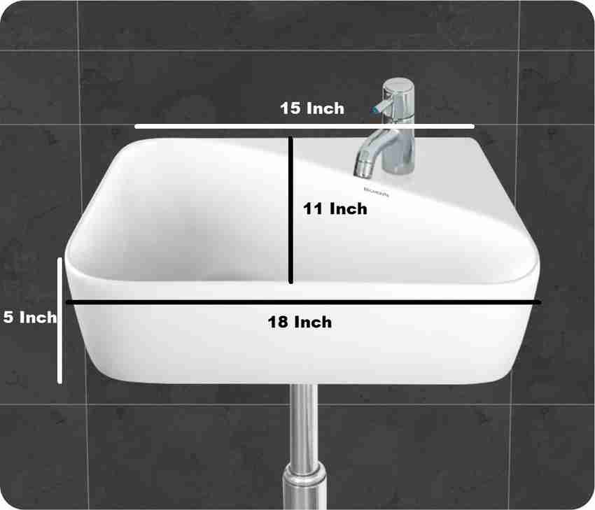 Wash cheap basin size