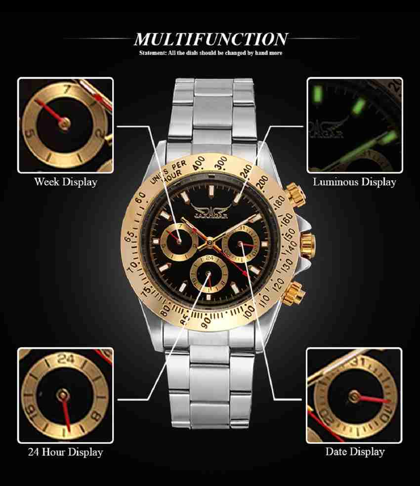 JARAGAR Luxury Genuine Men s Day Week Multi function Auto Mechanical Wrist Analog Watch For Men Women Buy JARAGAR Luxury Genuine Men s Day Week Multi function Auto Mechanical Wrist Analog Watch