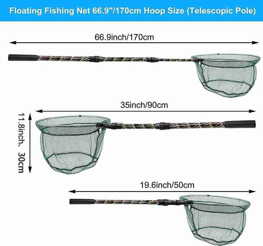 PROBEROS Fishing Net, Foldable 67 inch Aluminum Alloy Handle