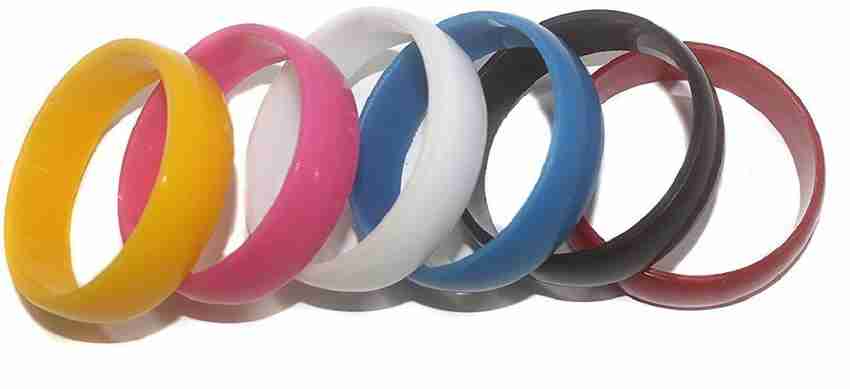 Plastic bangles for silk cheap thread jewellery