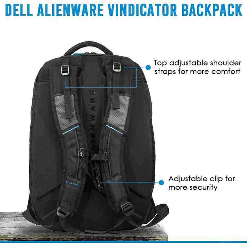 DELL Alienware Vindicator 17 AWV17BP2.0 Gaming Laptop Backpack with Water Resistant Exterior 20 L Laptop Backpack Black Price in India Flipkart