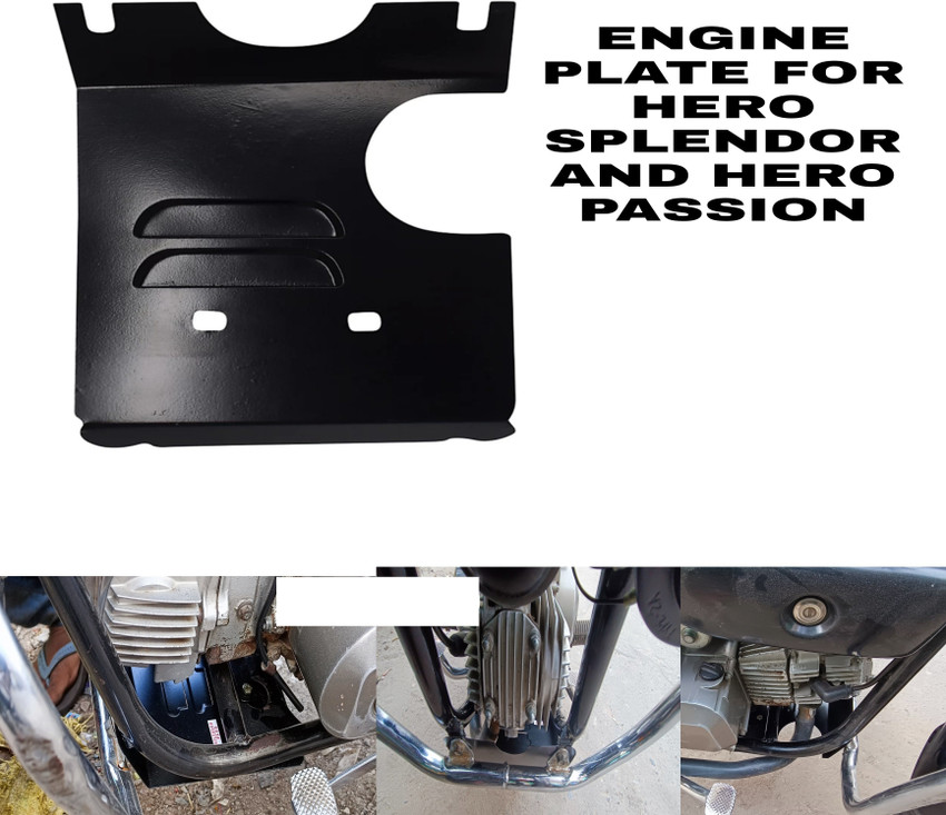 imad ENGINE PLATE SAFETY PLATE FOR HERO BIKES Bike Engine Guard