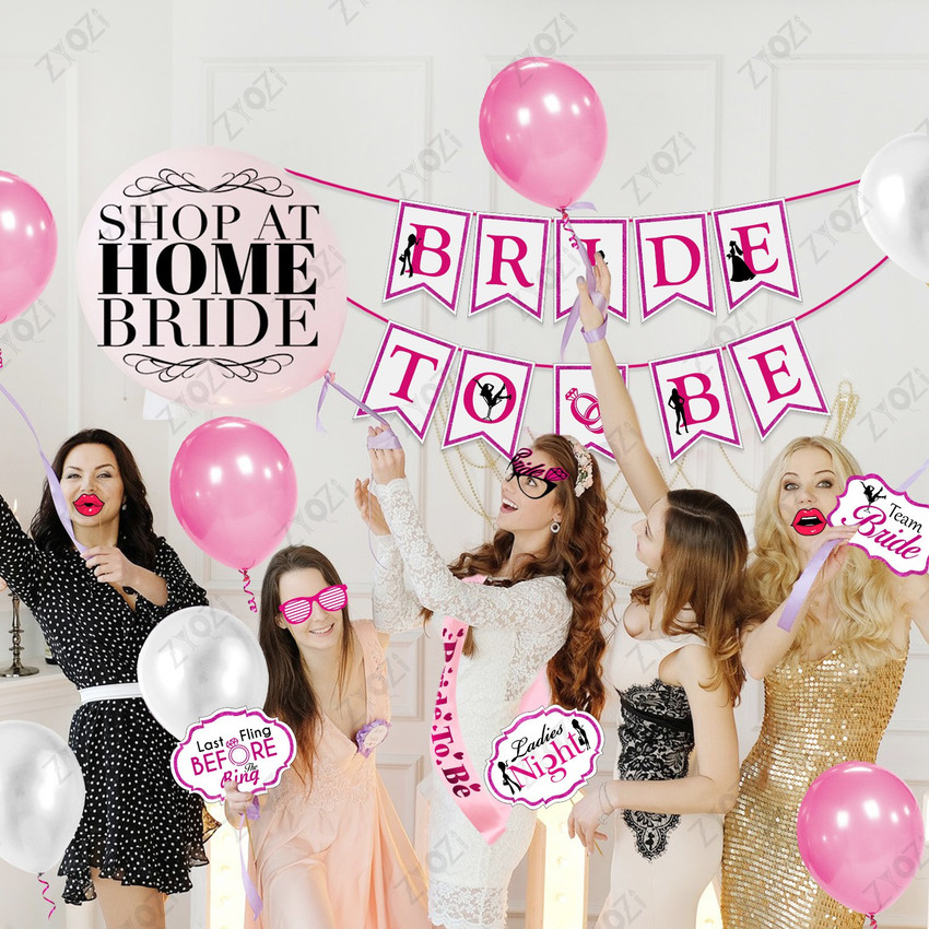 ZYOZI Bachelorette Party Decorations Bridal Shower Decor Pack
