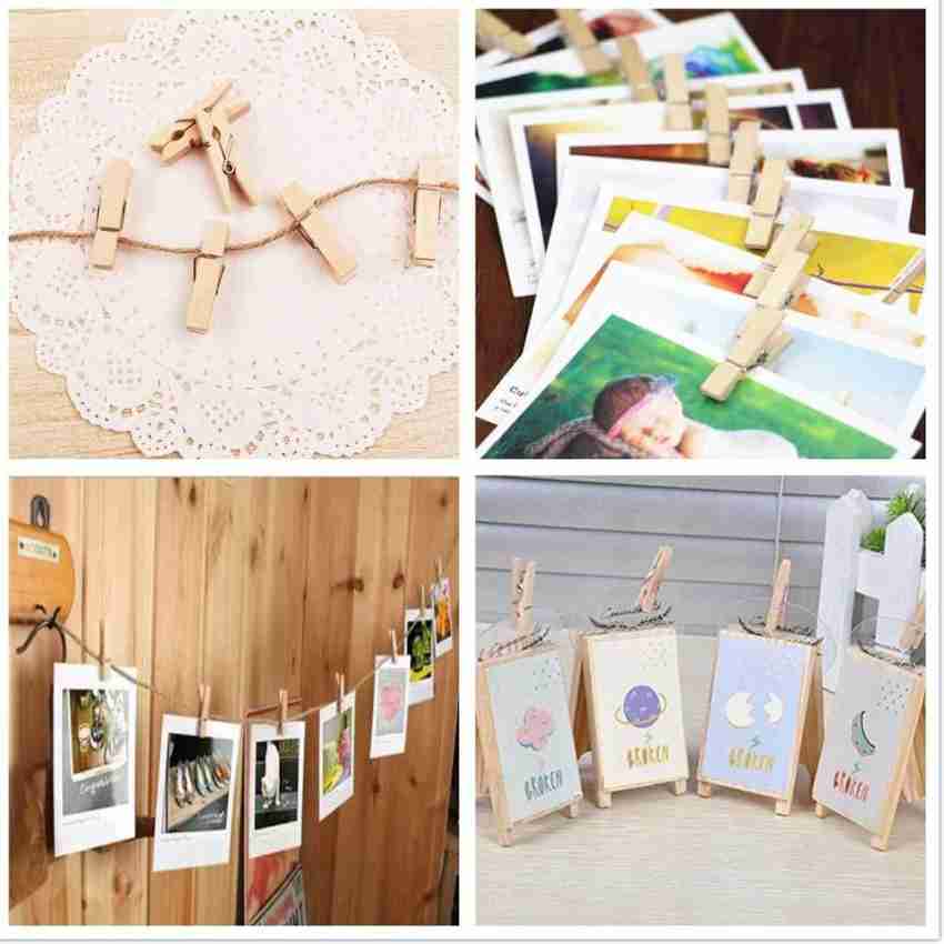 Gentle e kart Wooden Clips for Photo Hanging /Bamboo Clips/Wooden Cloth  Clips/ 60 pcs Wooden Cloth Clips Price in India - Buy Gentle e kart Wooden  Clips for Photo Hanging /Bamboo Clips/Wooden