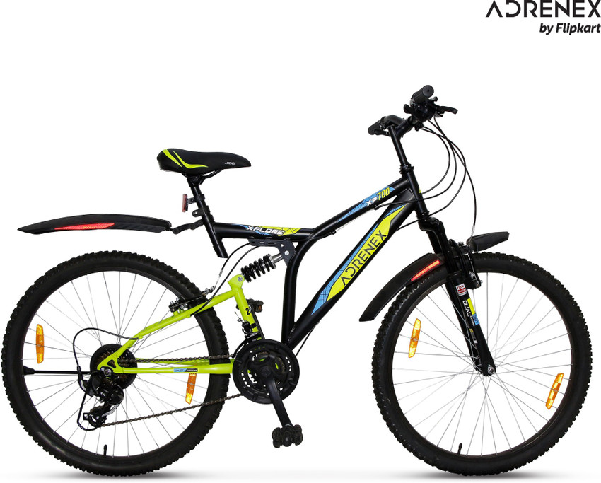 Adrenex by Flipkart Xplore XP 700 85 Assembled with Dual Suspension 26 T Mountain Cycle Price in India Buy Adrenex by Flipkart Xplore XP 700 85 Assembled with Dual Suspension 26