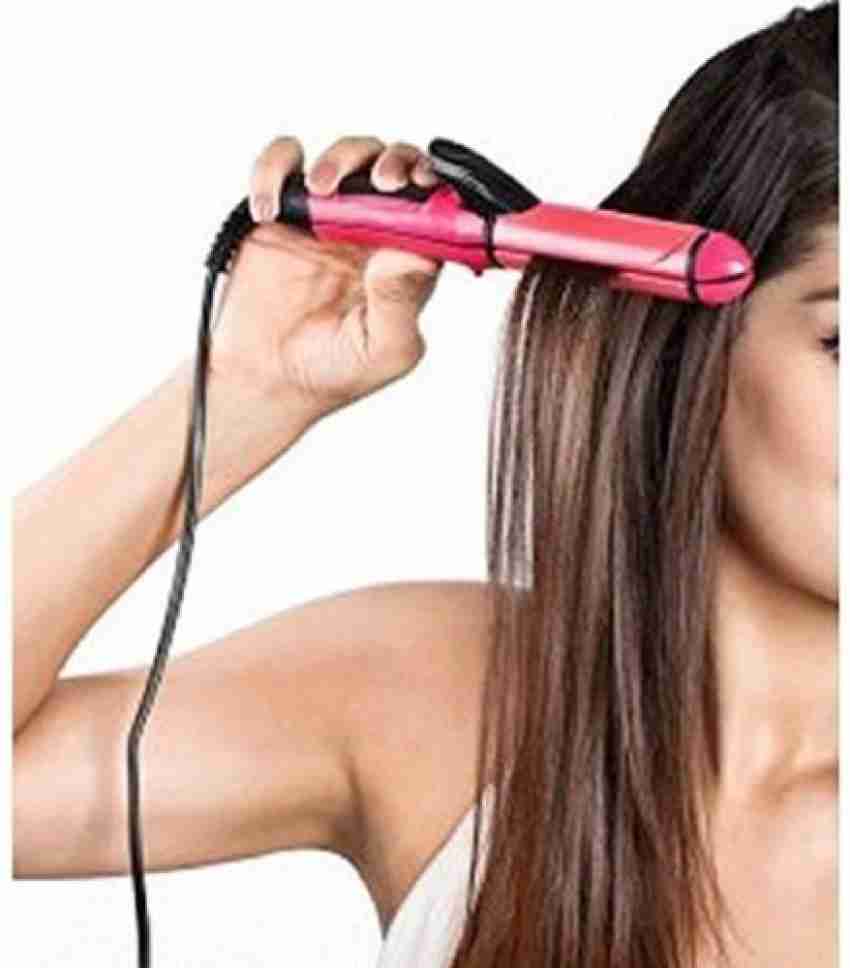 ARNAH TREASURE Roll over image to zoom in NHS 800 2 in 1 Hair Straightener and Curler Pink Hair Straightener ARNAH TREASURE Flipkart