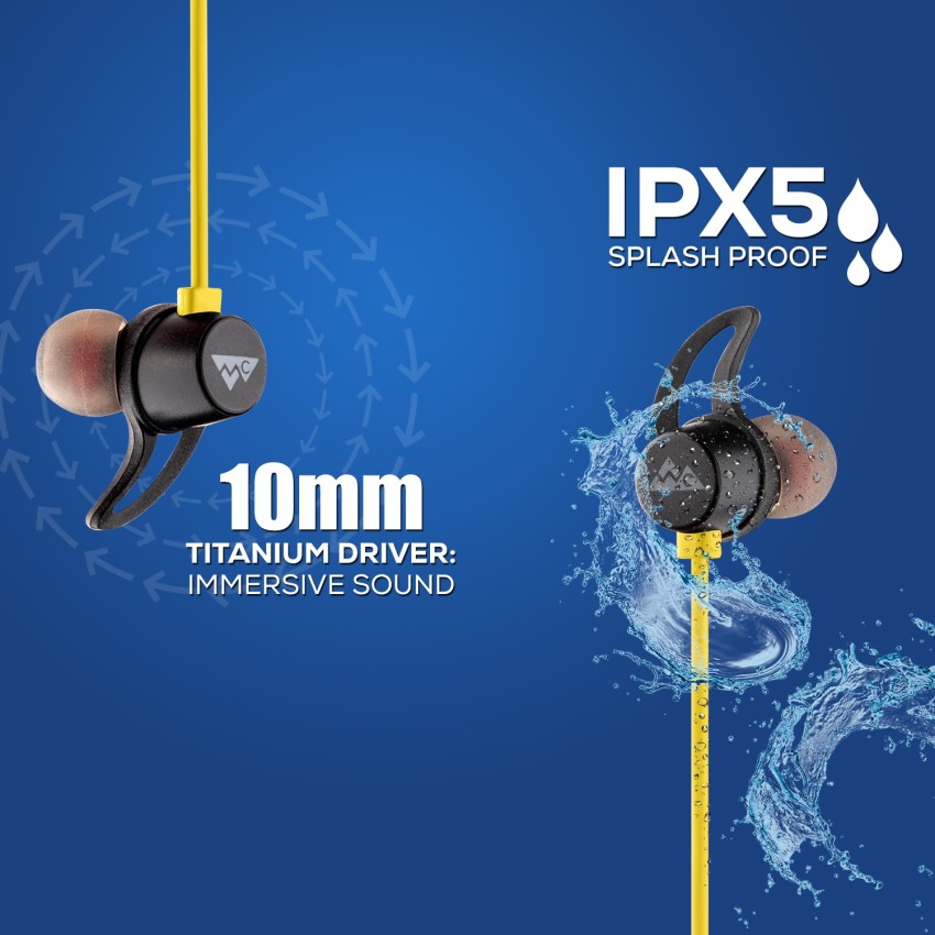 WeCool Neckband wireless headphones with 12 hours Play Time