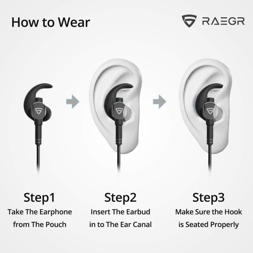 RAEGR 250 Wireless Bluetooth Earphones Bluetooth Headset Price in