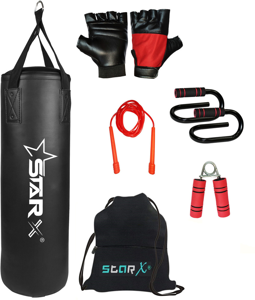 Home combat gym black punching bag kit 2025