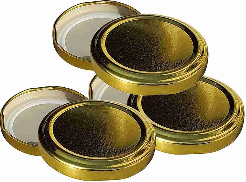Virya Golden Color Air Tight Cap Metal Lug Cap Lid for Glass jar