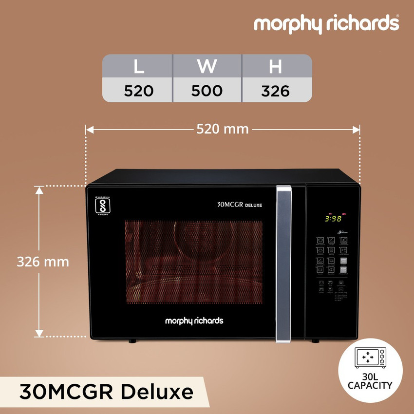 Morphy richards 30l microwave oven discount
