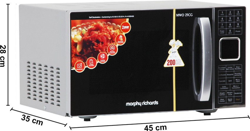 Morphy richards 25 l convection microwave hot sale