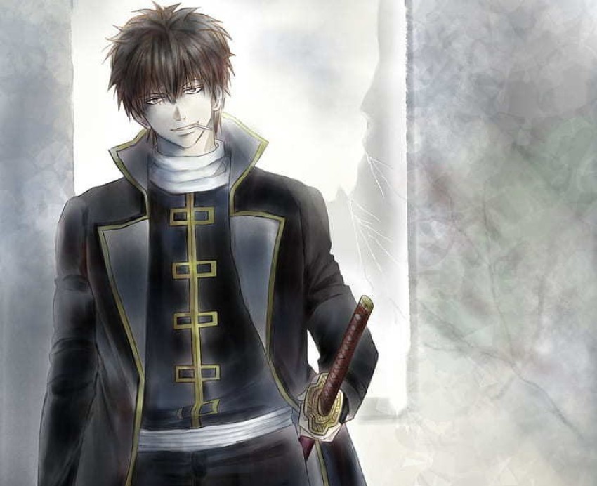 Gintama Anime Male Anime Character With Black Suit Holding Sword Matte  Finish Poster Paper Print - Animation & Cartoons posters in India - Buy  art, film, design, movie, music, nature and educational