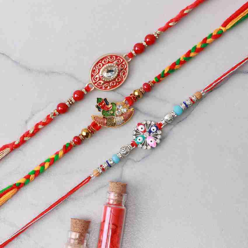 Ferns and petals rakhi discount