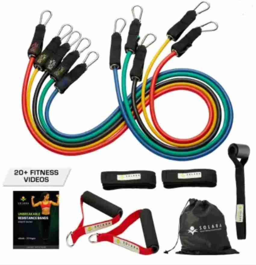 TM Tech Resistance Bands 13pcs Set - Workout Tubes for Indoor and