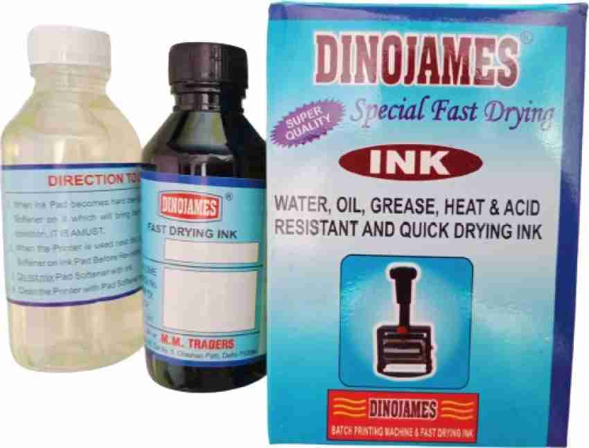 dinojames Black Fast Drying Ink-300ml ink 300ml ink Remover Stamp Pad Ink  Price in India - Buy dinojames Black Fast Drying Ink-300ml ink 300ml ink  Remover Stamp Pad Ink online at