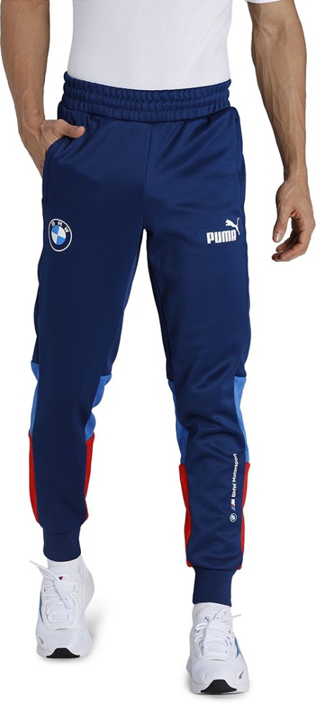 PUMA BMW MMS SDS Track Pants Colorblock Men Blue Track Pants - Buy PUMA BMW  MMS SDS Track Pants Colorblock Men Blue Track Pants Online at Best Prices  in India