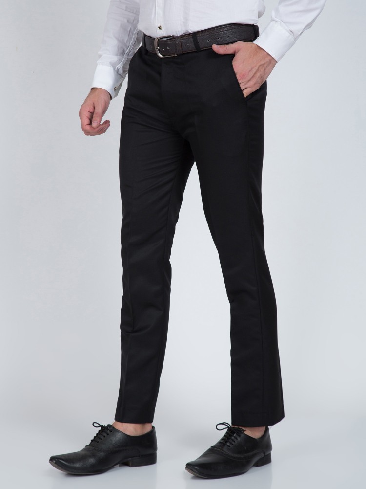 Buy BLACKBERRYS Structured Polyester Viscose Slim Fit Mens Work Wear  Trousers  Shoppers Stop