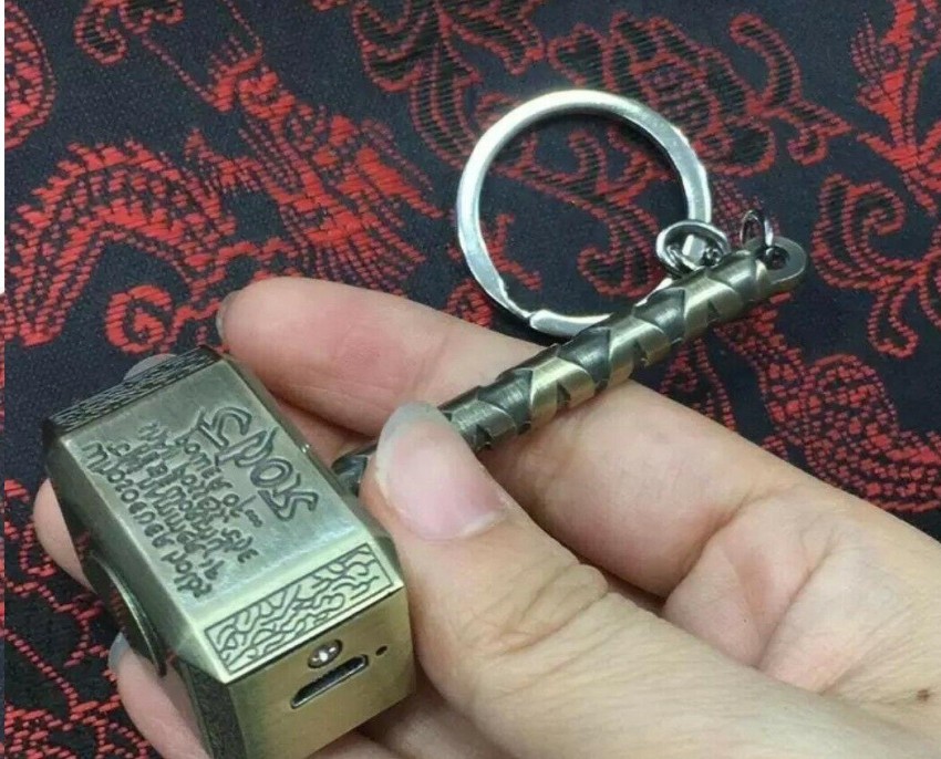 Thor Hammer Metal Keychain 