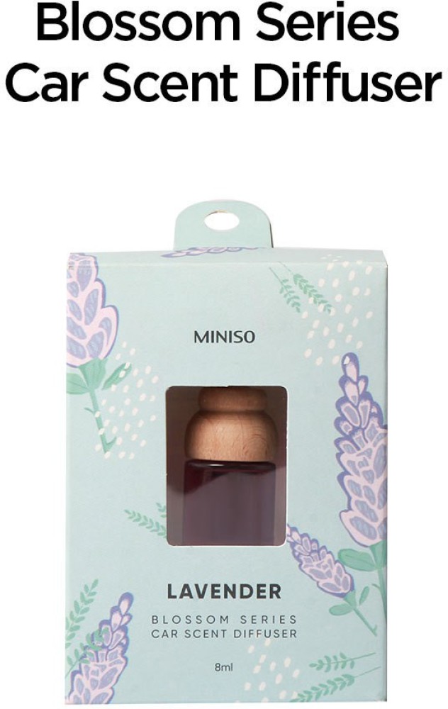MINISO Car Perfume Hanging Car Air Freshener Essential Oil in Glass Bottle  Car Accessories Apple Flavor 8ML x 2