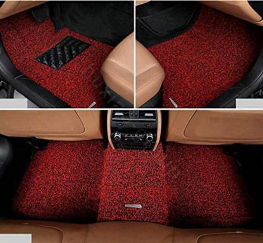 Red and black rubber on sale car floor mats