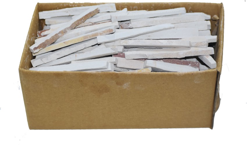 White Slate pen Pencils Stone Chalk Natural Stone 41 to 45 In One Box