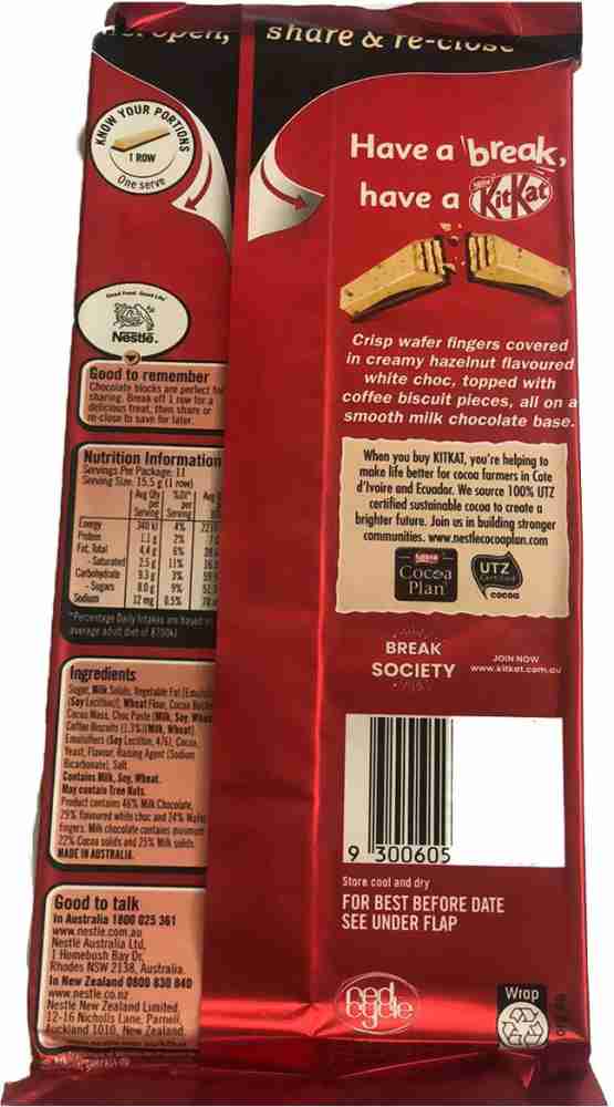 Kit Kat Hazel Nutty Flavour Chocolate Bar [MADE IN AUSTRALIA] Bars