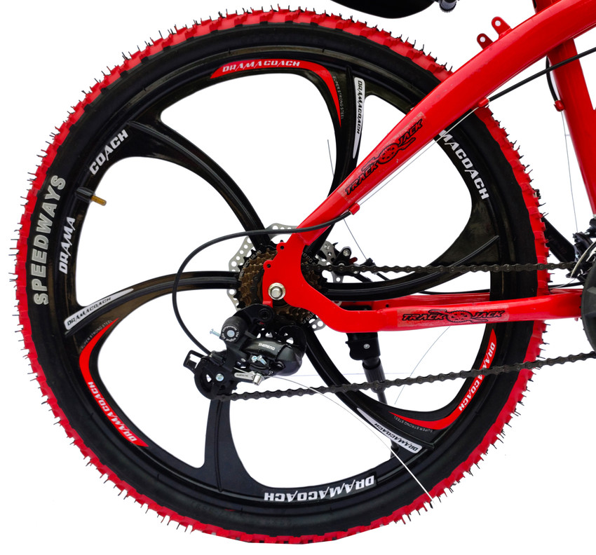 Red colour gear on sale cycle